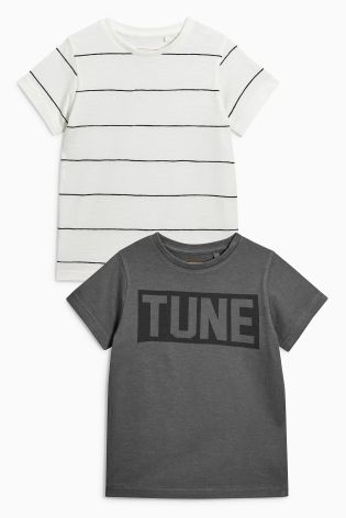 Monochrome Tune T-Shirts Two Pack (3-16yrs)